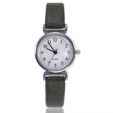 Classic Women's Casual Quartz Leather Band Strap Watch Round Analog Clock Wrist Watches - Minihomy