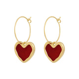 Versatile Heart-shaped Alloy Earrings and Ear Accessories