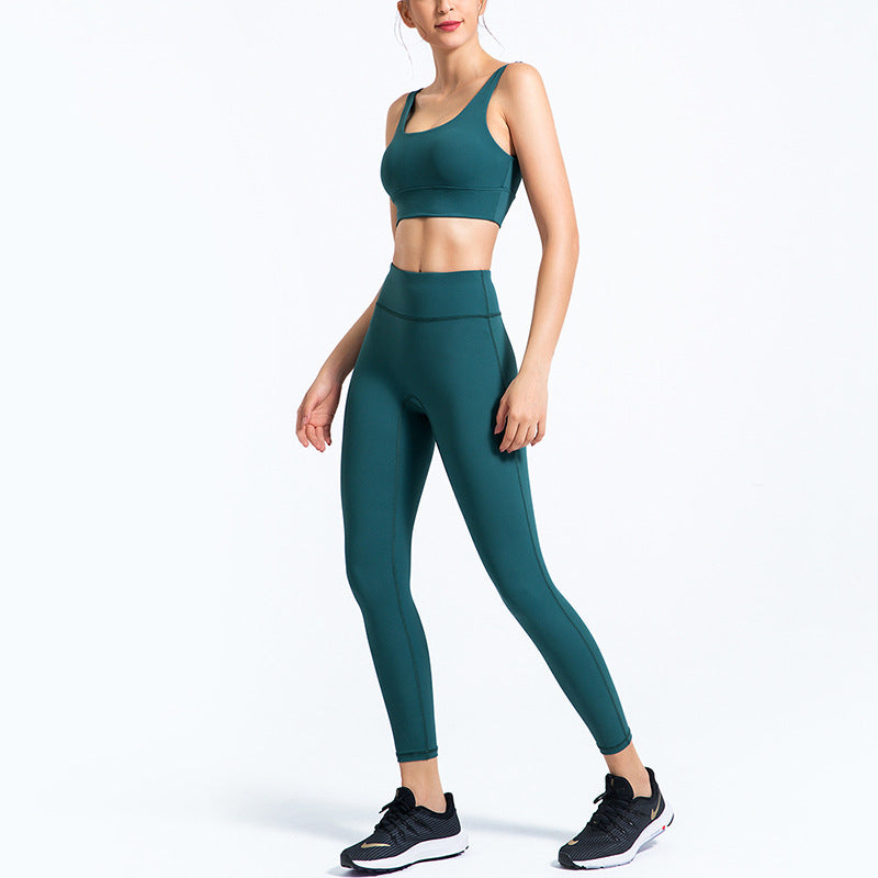 Quick Dry Yoga Suit Women Stretchy Gym Set Bra Leggings