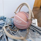 Basketball Shape Handbags and Purses for Women - Minihomy