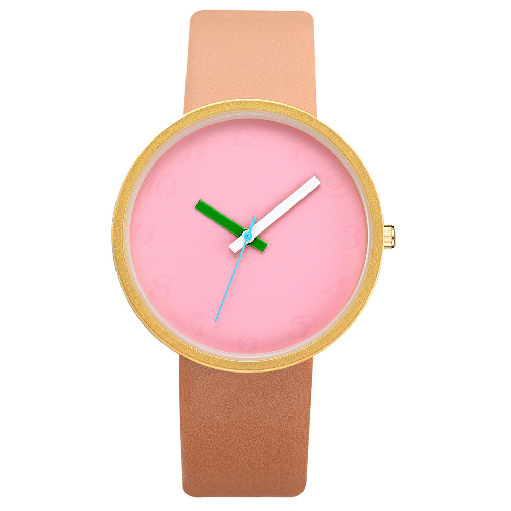 Women Watch Gray Contrast Leather Quartz Watch Women Watches Lovers Unisex Casual Ladies Wrist Watch Clock Relogio Feminino