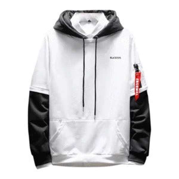 Long Sleeve Pullover contrast Hoodies Sweatshirt hoodies Men - Minihomy