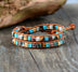 Leather Bracelets High End Mix Natural Stones 2 Strands Wrap Bracelets - Minihomy