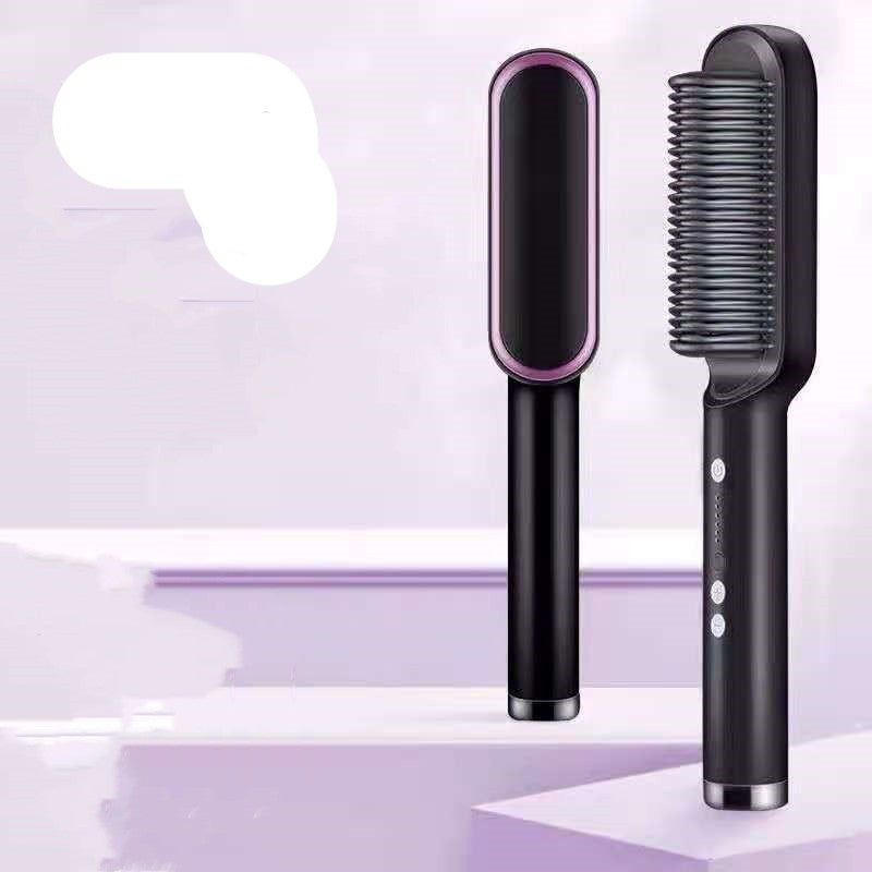 2 In 1 Hair Straightener Hot Comb - Dual-purpose Electric Hair Brush