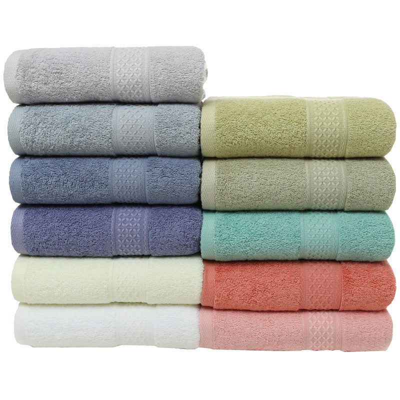 Pure cotton plain bath towel