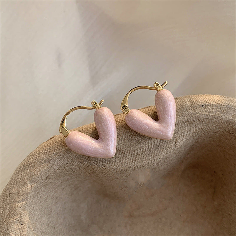 Ins Heart Love Earrings Women Fashion Accessories Jewelry