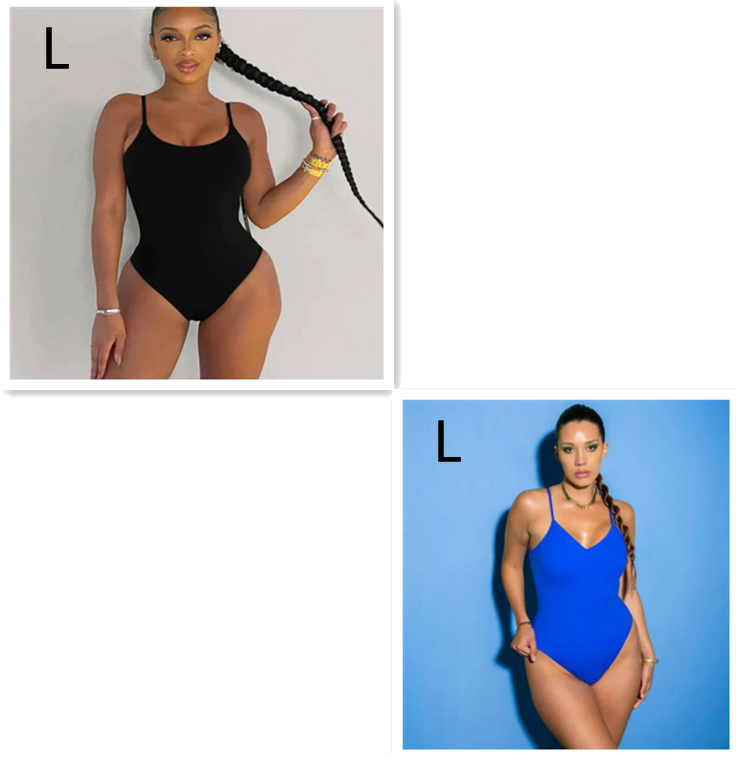 Summer Bikini Backless String Large Size Solid Color Triangle One-piece Swimsuit