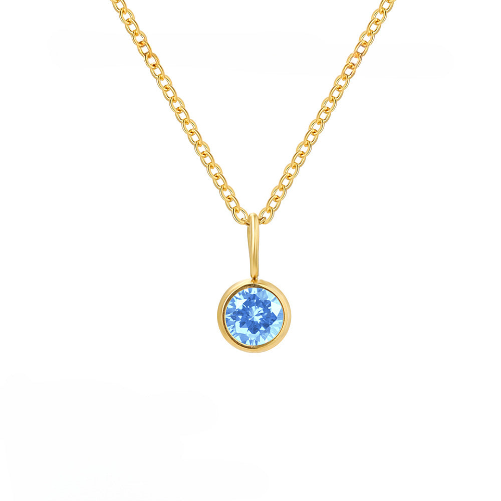 Personality Element Birthstone Necklace