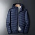 Lightweight Down Jacket Hooded Men Short - Minihomy