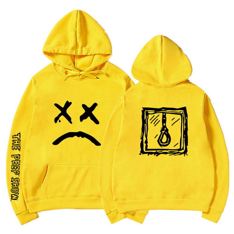 Happy Smiling Face Print Men Women Pullover Hoodies - Minihomy