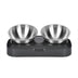 Pet Stainless Steel Bowl Pet Double Night - Minihomy