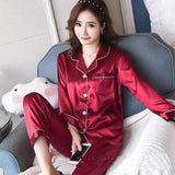 Autumn Shirt Ice Silk Home Wear