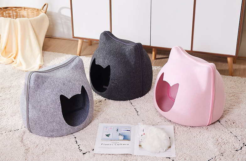 Deep sleep litter cat bed