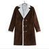 Men's Winter Warm Coat Solid Color Long Sleeve Trench Jackets - Minihomy