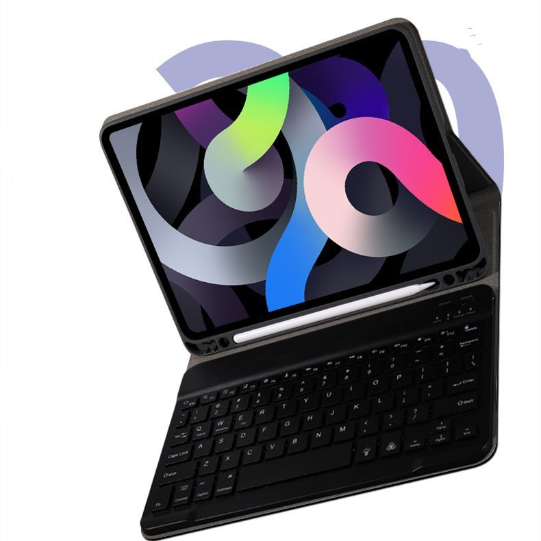 Wireless Bluetooth Keyboard with Pen Holder for iPad