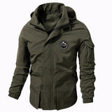 Plus Size Coat Men's Hooded Jacket Outdoor Mountaineering Leisure