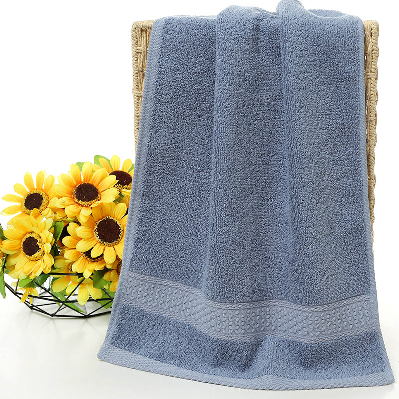 Pure cotton plain bath towel