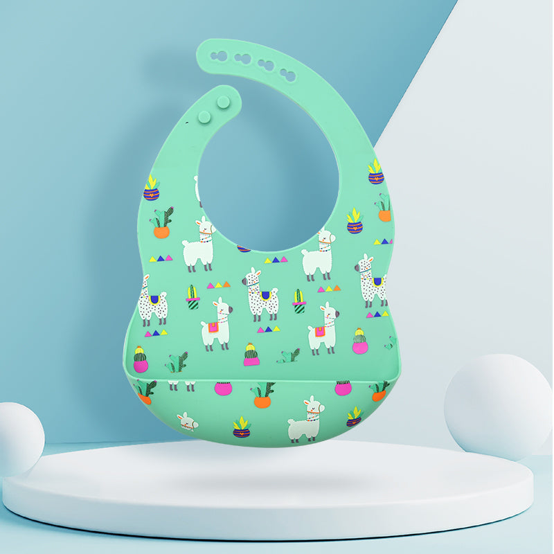 Baby Feeding Newborn Cartoon Aprons Adjustable Baby Bibs Burp Cloth