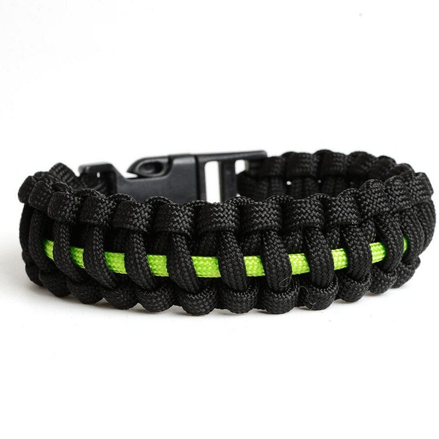 Men's And Women's Blue Line Paracord Bracelet - Minihomy