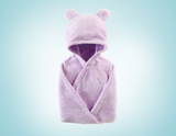 Cotton baby care hooded bath towel