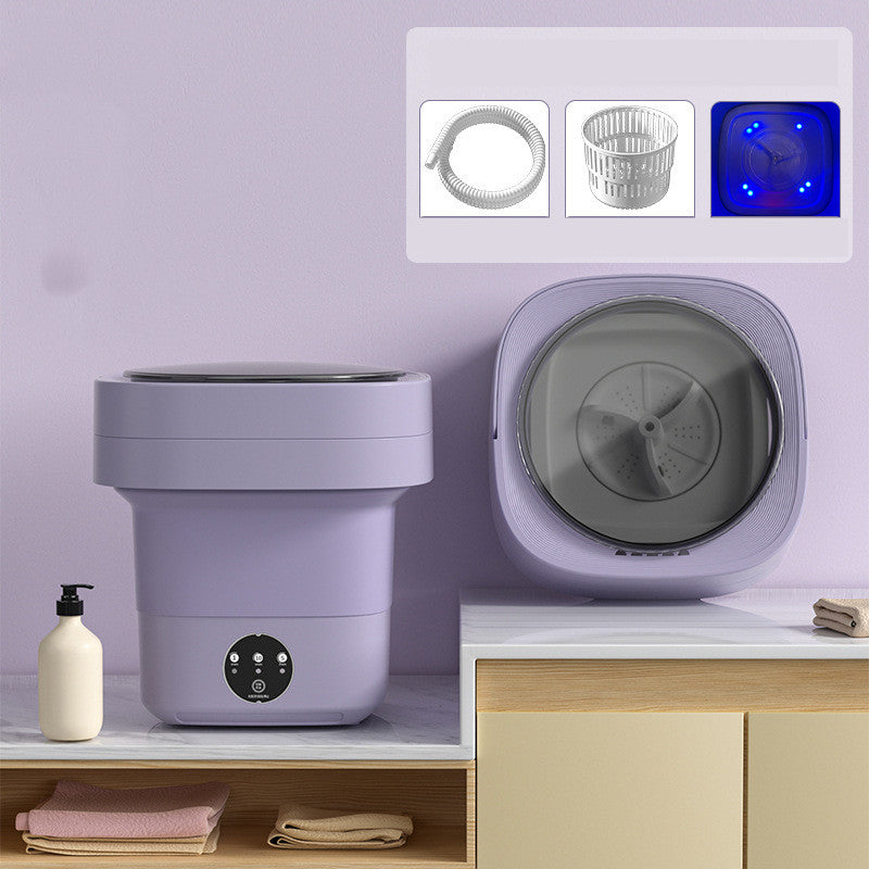 Mini Foldable Washing Machine - Portable Socks Underwear Panties Washer - Minihomy