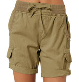 Women's High Waist Cargo Shorts: Casual & Comfortable