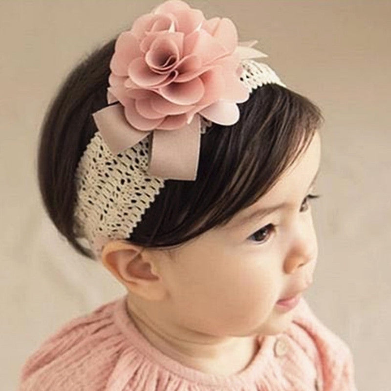 Baby Lace Headband: Flower Style Fabric Hair Band