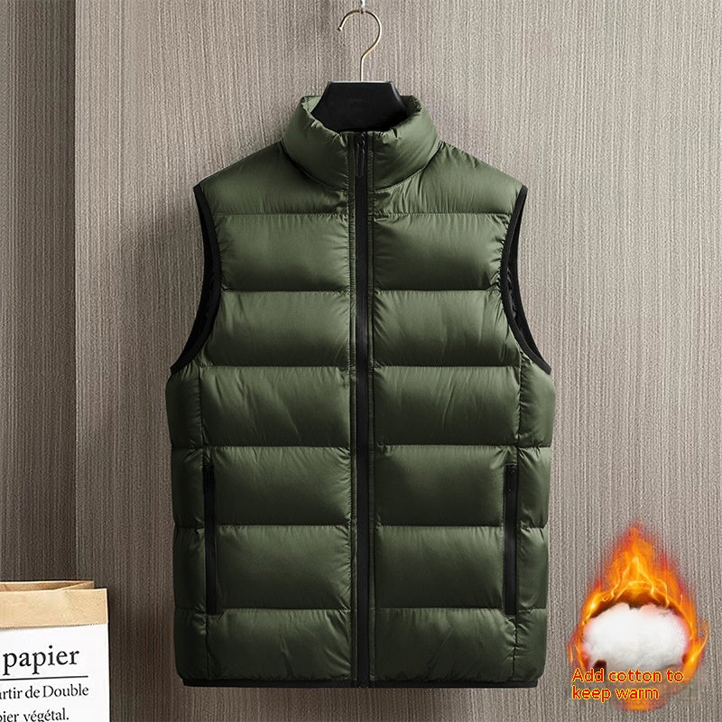 Down Jacket Vest Men's Coat Thickened Warm