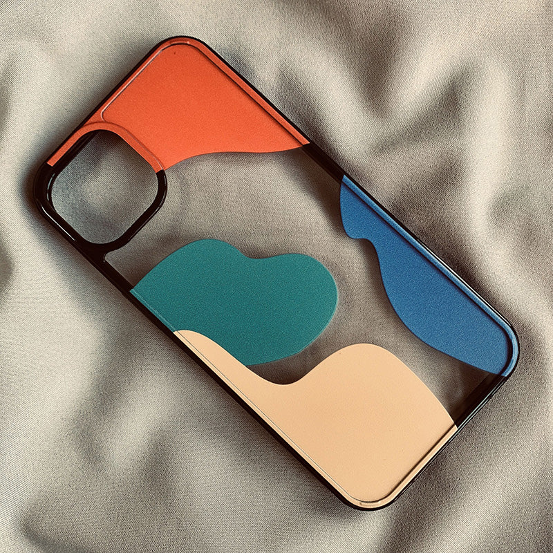 Color Block Contrast Color Geometry Suitable For Mobile Phone Cases