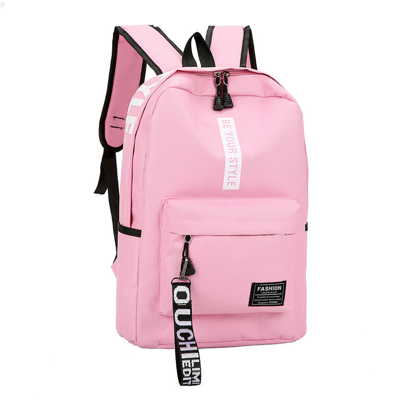 Canvas Large Capacity Fashion Letter Backpack