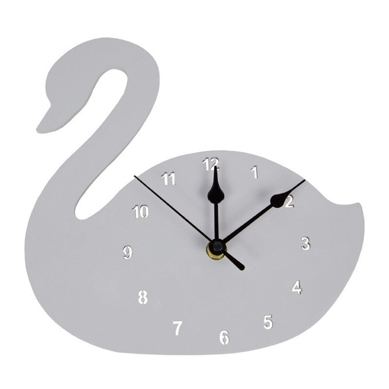 Wooden cartoon wall clock