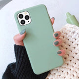 Frosted TPU Phone Case for iPhone 6s/7/8/X/11 Series - Slim, Lightweight, Shock Absorbent