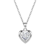 925 Heart-shaped Rhinestones Personalized Necklace For Women: A Symbol of Elegance and Romance