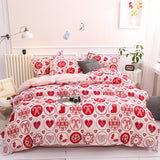 Four piece bed sheet set