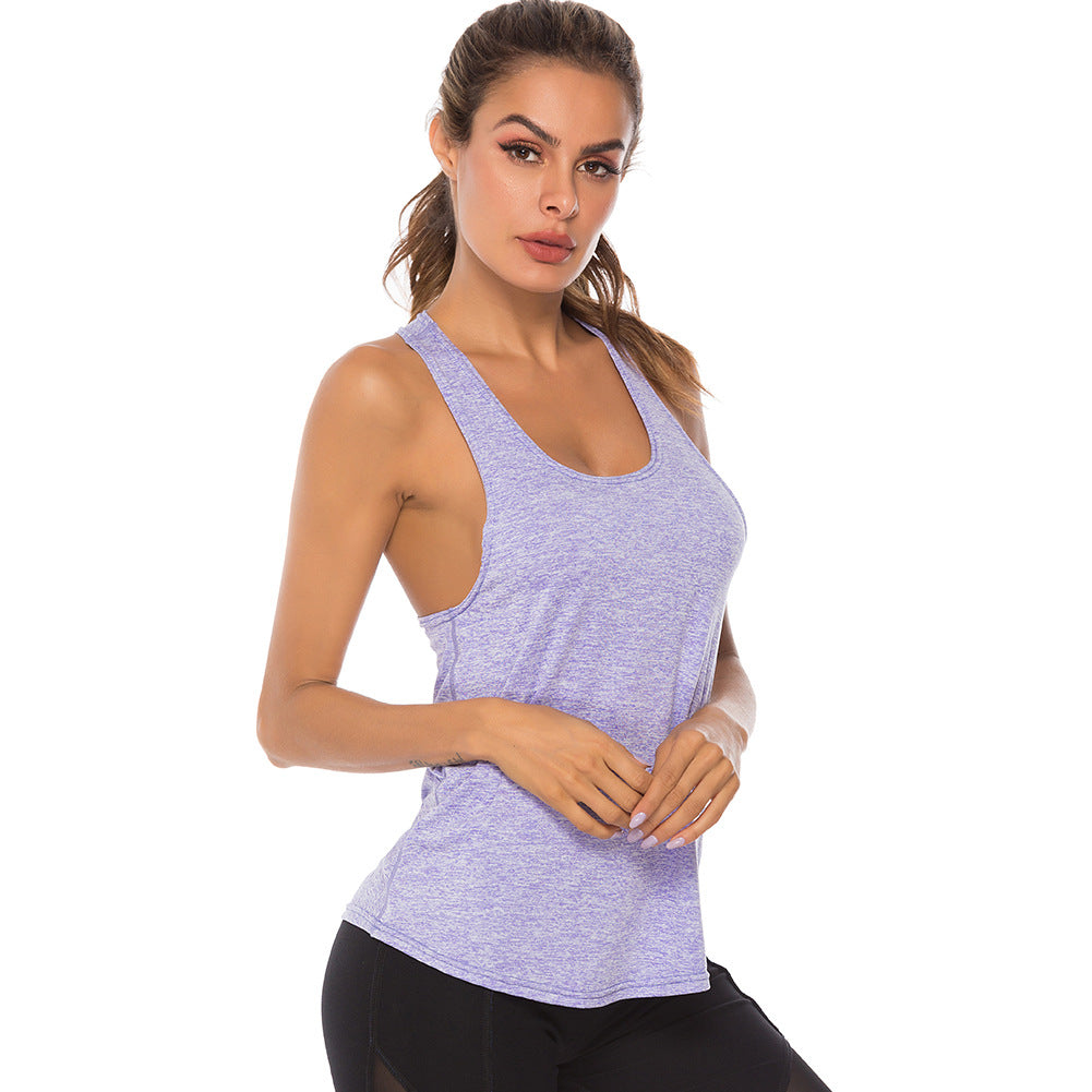 Summer Women Sport Gym Back Race Vest