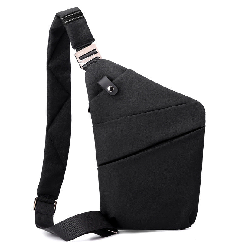 Canvas Chest Bag: Unisex Crossbody Shoulder Bag