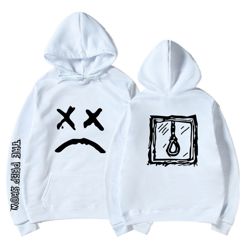 Happy Smiling Face Print Men Women Pullover Hoodies - Minihomy