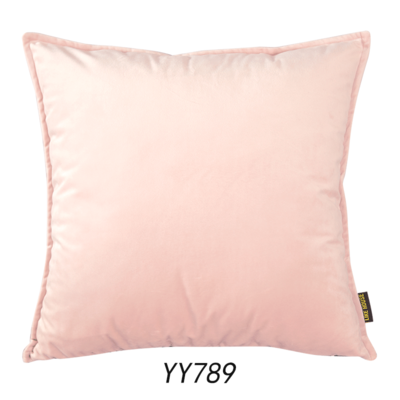 Solid color velvet pillow velvet