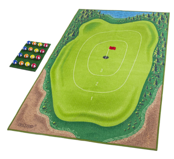 Golf Training Mat For Swing Parent-child Toys Ball Trace Directional Mat