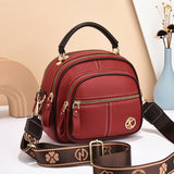 Versatile Multi-Zipper Crossbody Bag for Women - Stylish Shoulder Bags with Portable Fashion Handbags