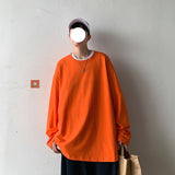 Legible Spring Autumn Long Sleeve T-shirts - Men's O-Neck Loose Fit