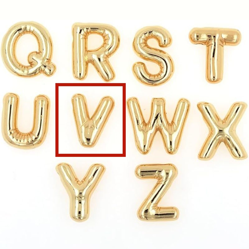 Glossy Letter Copper Pendant Popular Ornament: Personalize Your Style - Minihomy