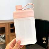 Portable Pocket Water Bottle Creative Flat Sports Bottle Simple