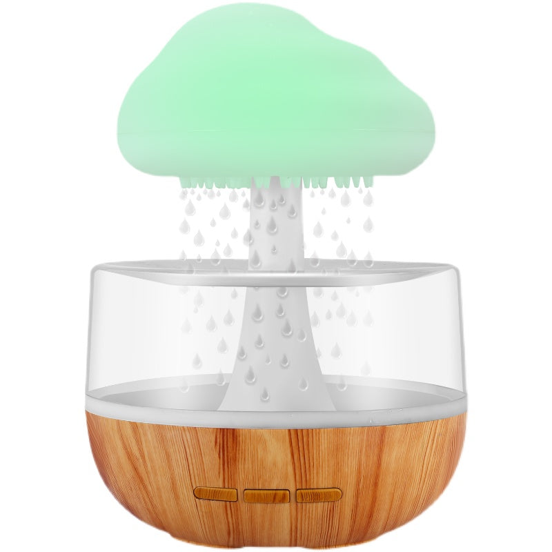 Raining Cloud Humidifier With Night Light - Aromatherapy Essential Oil Diffuser