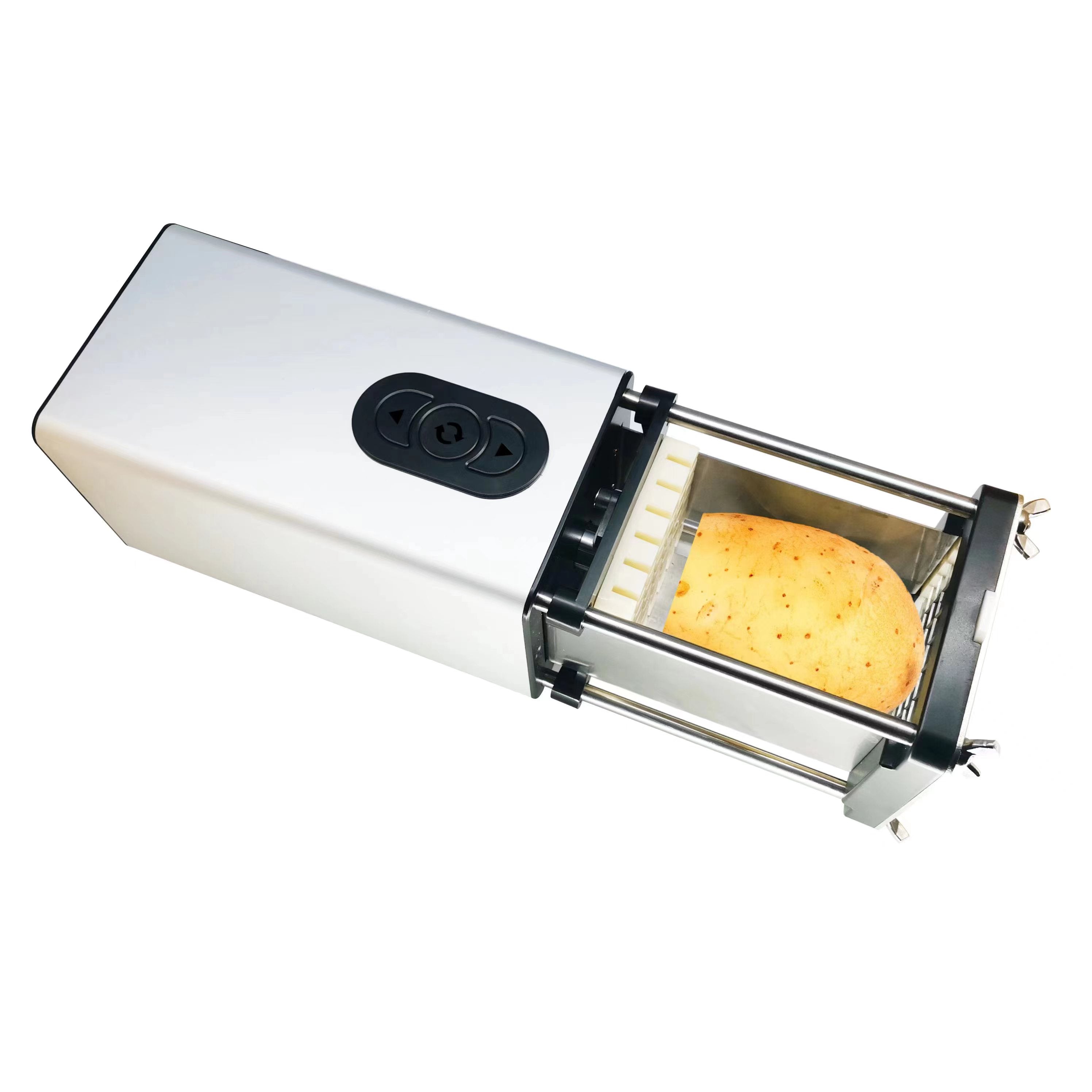 Electric French Fry Cutter - Stainless Steel Vegetable Potato Carrot Slicer