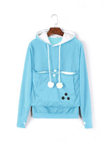 Cute Hoodies Pullover Sweatshirts With Pet Pocket for Winter Women