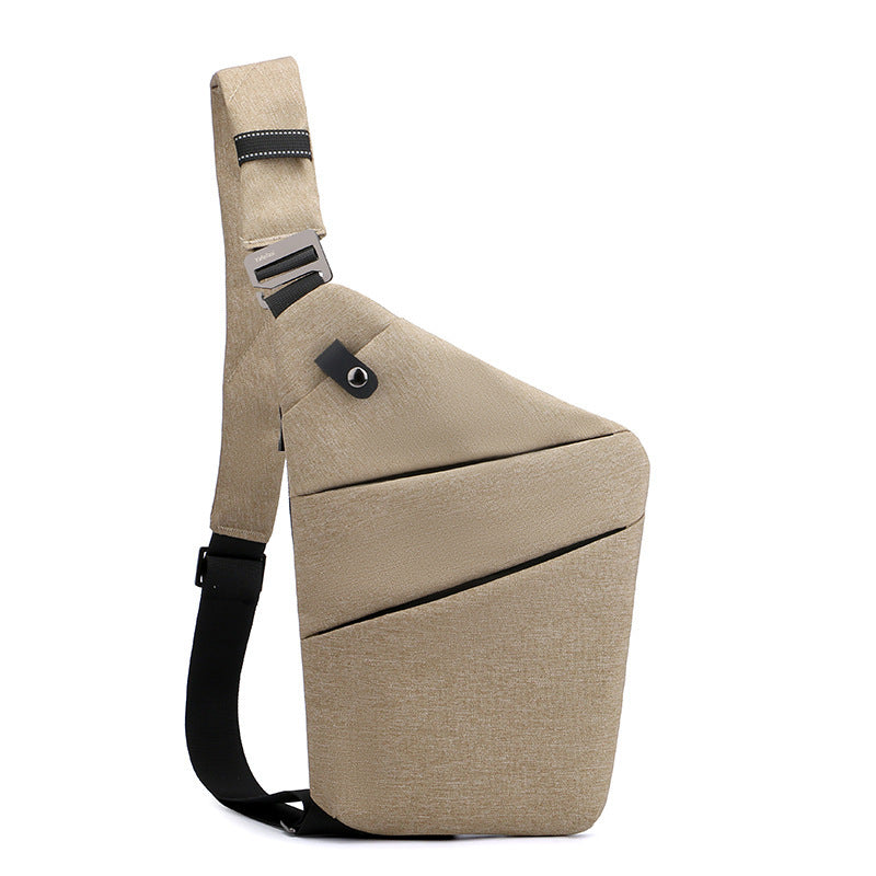 Canvas Chest Bag: Unisex Crossbody Shoulder Bag