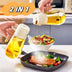 2-in-1 Glass Oil & Vinegar Sprayer Dispenser - 470ML for Cooking, BBQ, Air Fryer - Minihomy