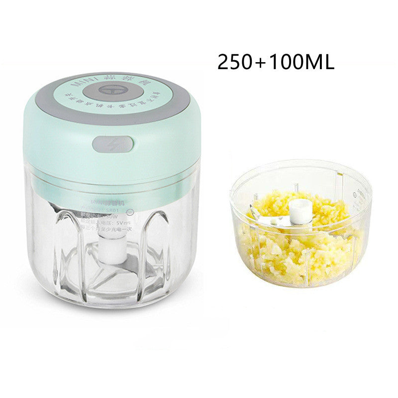 Mini Electric Garlic Chopper USB Charging Ginger Masher Machine Sturdy Durable Chili Vegetable Crusher Kitchen Tool - Minihomy