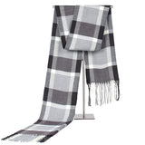 Men's Casual Plaid Artificial Cashmere Scarf